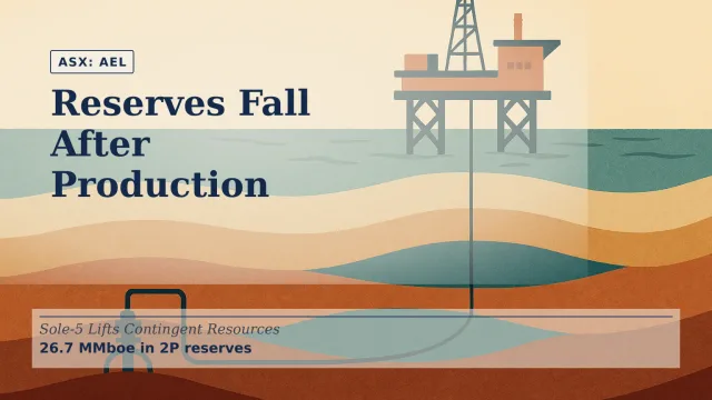 Illustration of a geological cutaway beneath Bass Strait showing layered gas reservoirs connected to an offshore production well and subsea infrastructure