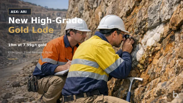 [ASX: ARI] ARIKA RESOURCES LIMITED two field geologists in protective clothing mapping exposed quartz reef structures and altered rock along the wall