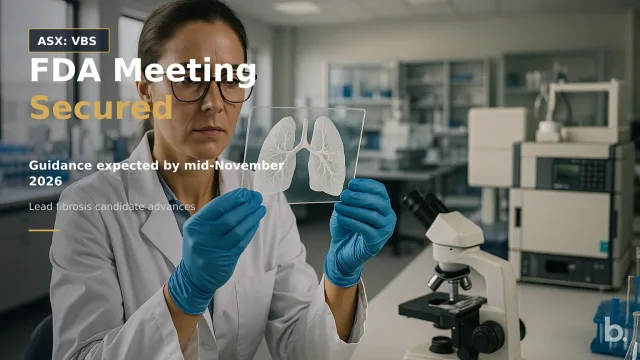 [ASX: VBS] VECTUS BIOSYSTEMS LIMITED a biotechnology researcher in a laboratory examining lung-tissue samples beside analytical instruments, framed with the scientist in