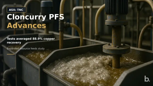 [ASX: TNC] TRUE NORTH COPPER LIMITED a close laboratory view of copper flotation testing, with mineral slurry and froth moving through bench-scale